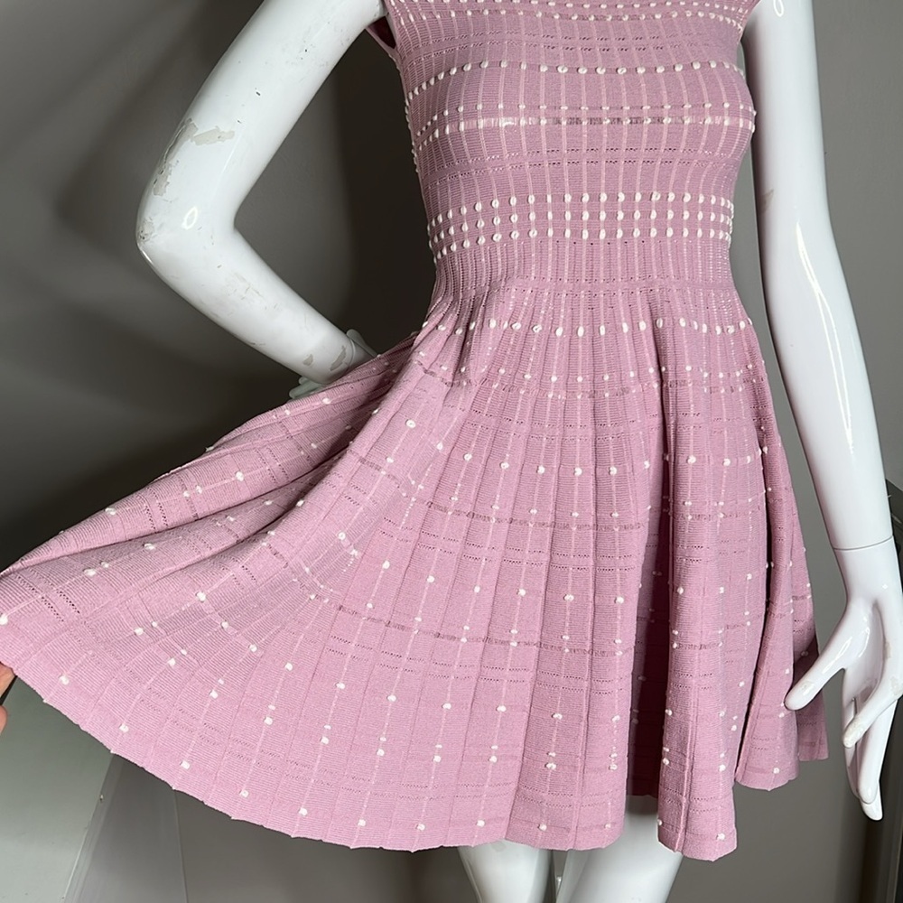 Alexander McQueen Sz S Knit Off the Shoulder Short Sleeve Fitted Dress - New - Picture 6 of 12